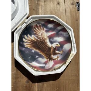 "The American Eagle" Franklin Mint‎ Fine Porcelain Collectible Plate 8"